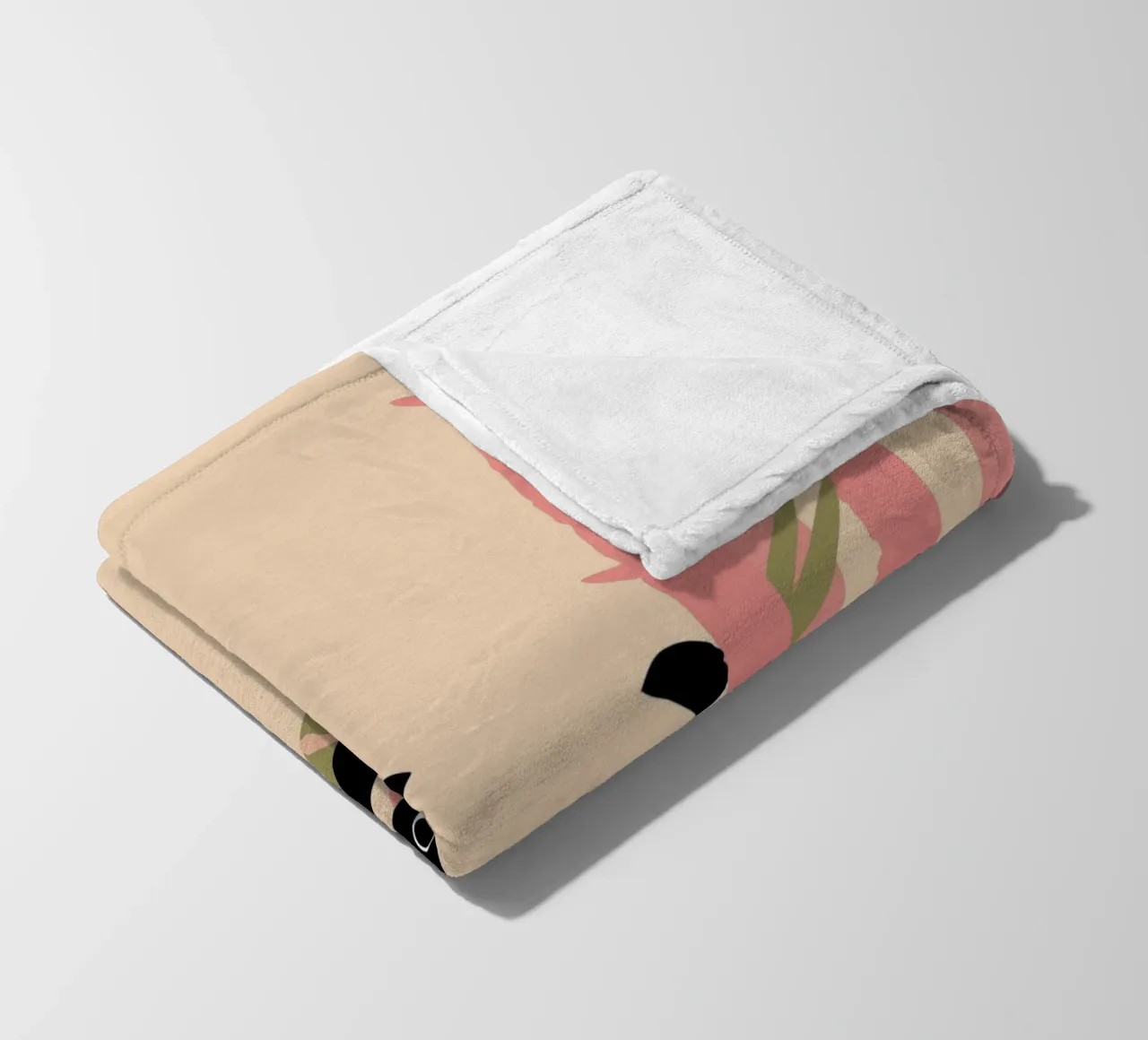 Bamboo Panda fleecedeken van TRENDY POSTER SHOP
