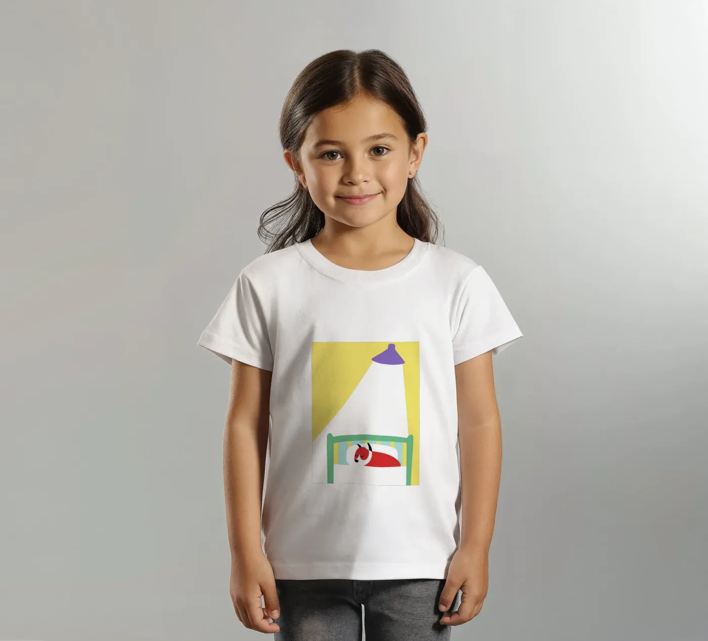 Cane che dorme t-shirt bambini da TRENDY POSTER SHOP