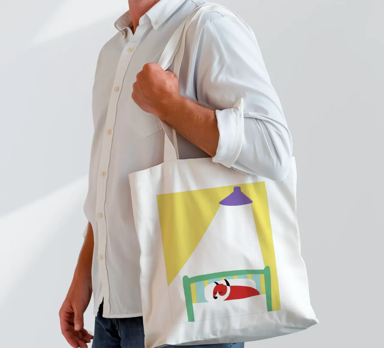 Sleeping Dog tote bag by TRENDY POSTER SHOP