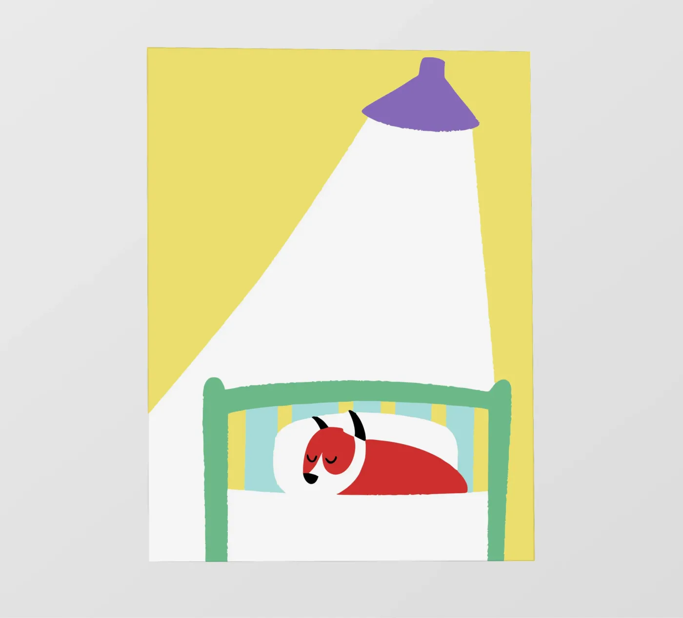 Cane che dorme pellicola backlit da TRENDY POSTER SHOP