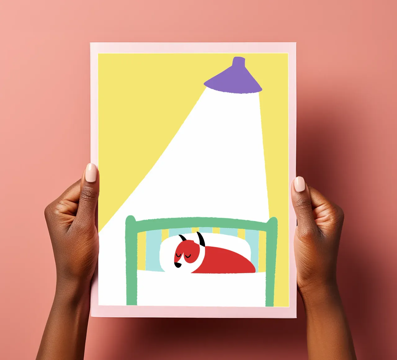 Slapende hond stickervel van TRENDY POSTER SHOP
