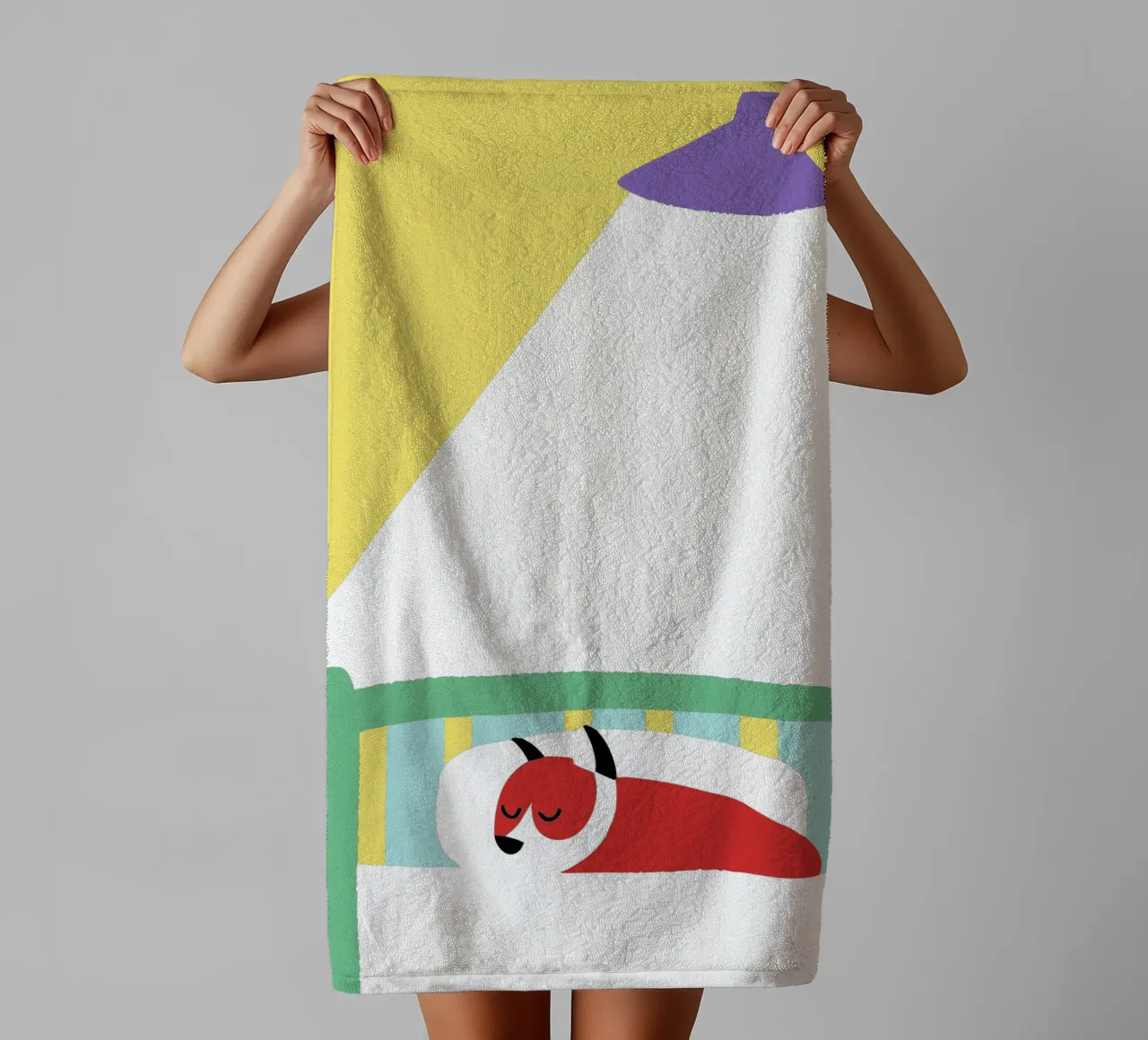 Cane che dorme asciugamano da bagno da TRENDY POSTER SHOP