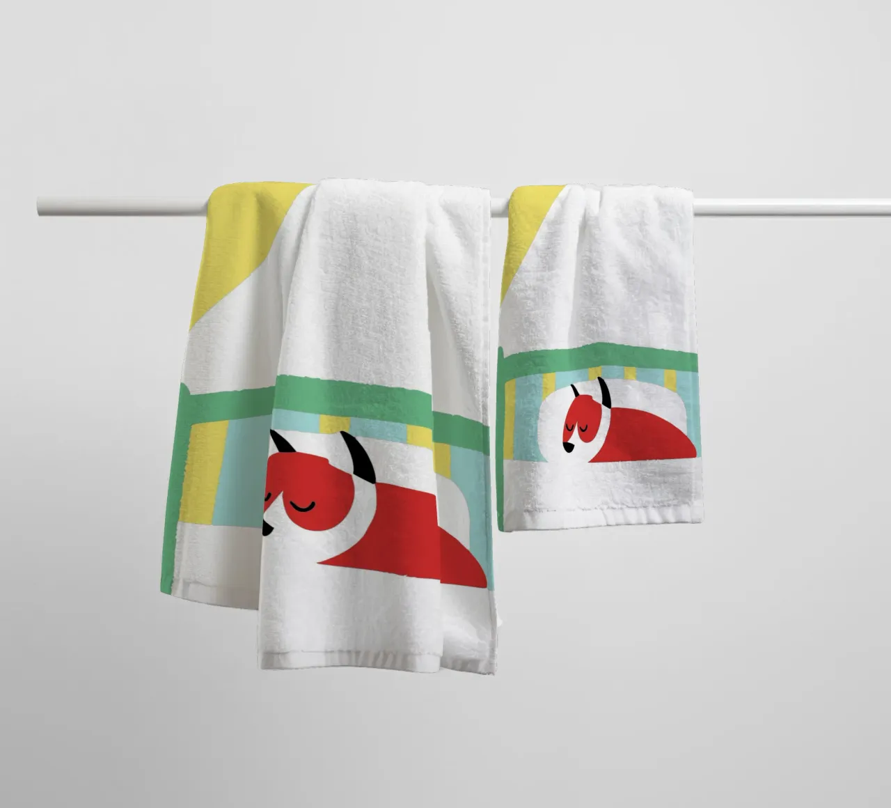 Cane che dorme asciugamano da bagno da TRENDY POSTER SHOP