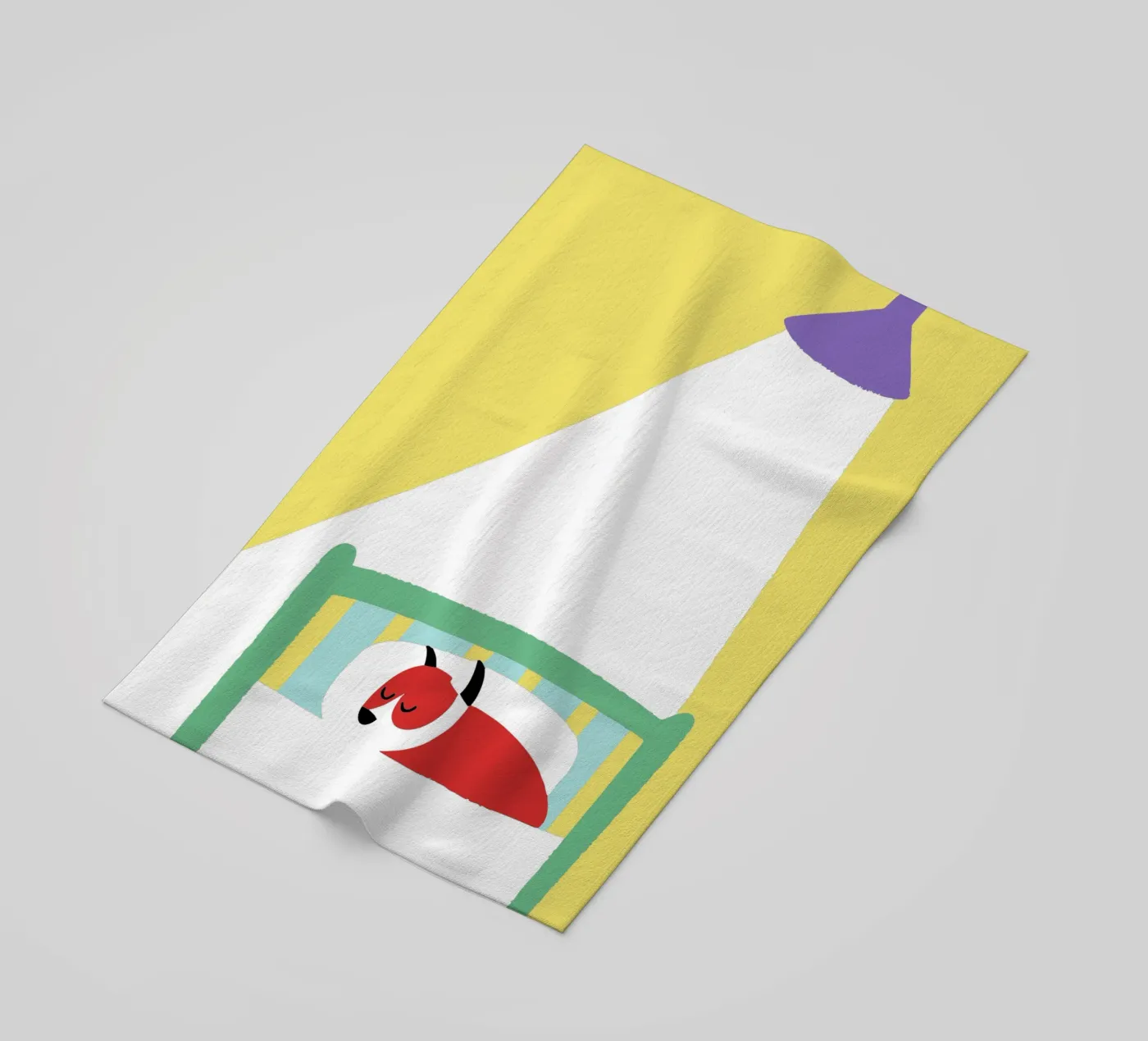 Schlafender Hund Strandtuch von TRENDY POSTER SHOP
