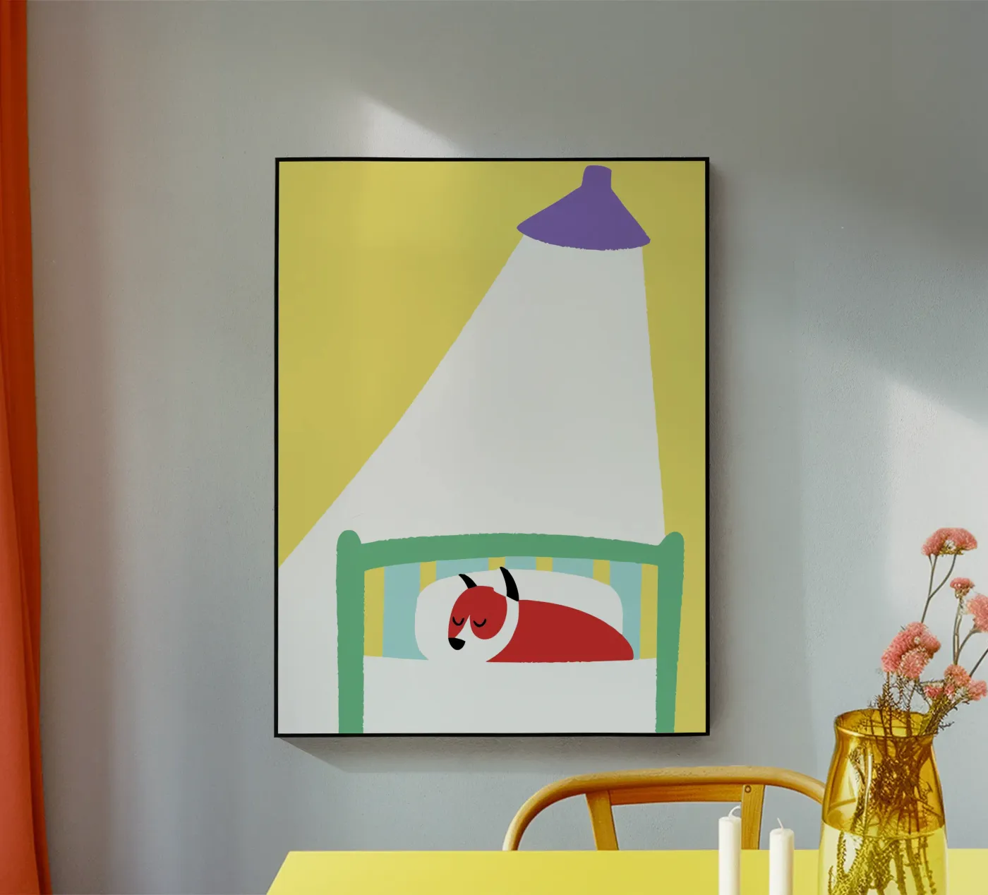 Cane che dorme plexiglass da TRENDY POSTER SHOP
