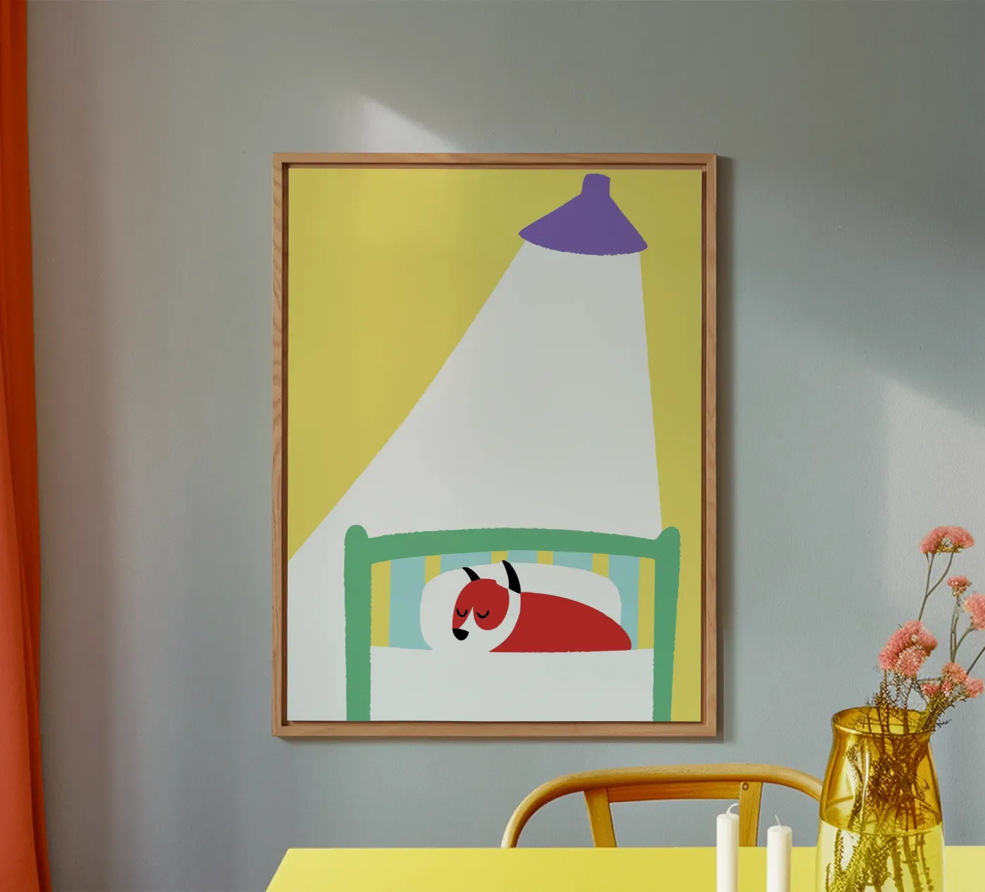 Cane che dorme pannello forex da TRENDY POSTER SHOP