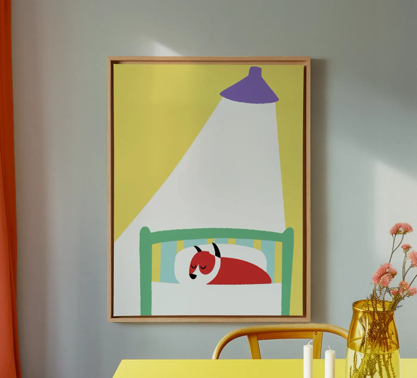 Cane che dorme tela da TRENDY POSTER SHOP