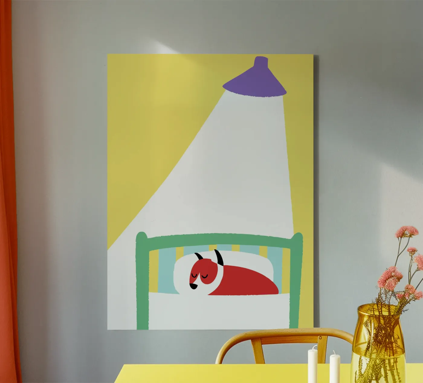 Cane che dorme tela da TRENDY POSTER SHOP