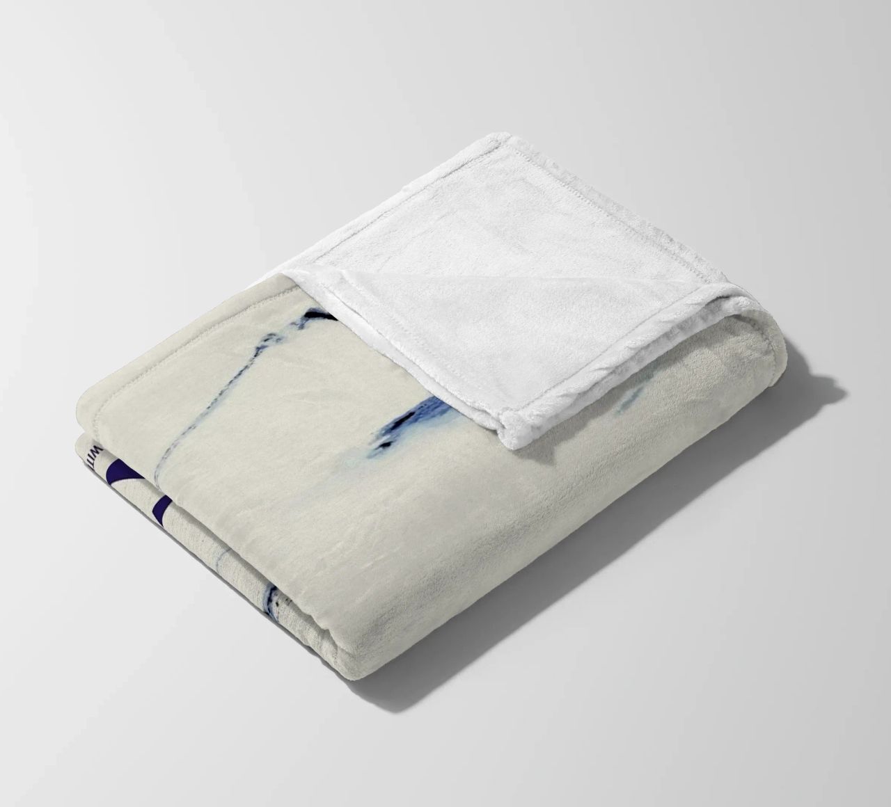 Hokusai - A Person in a Small Boat on a River with Mount Fuji in the Background III fleece blanket by Vintage by JUNIQE