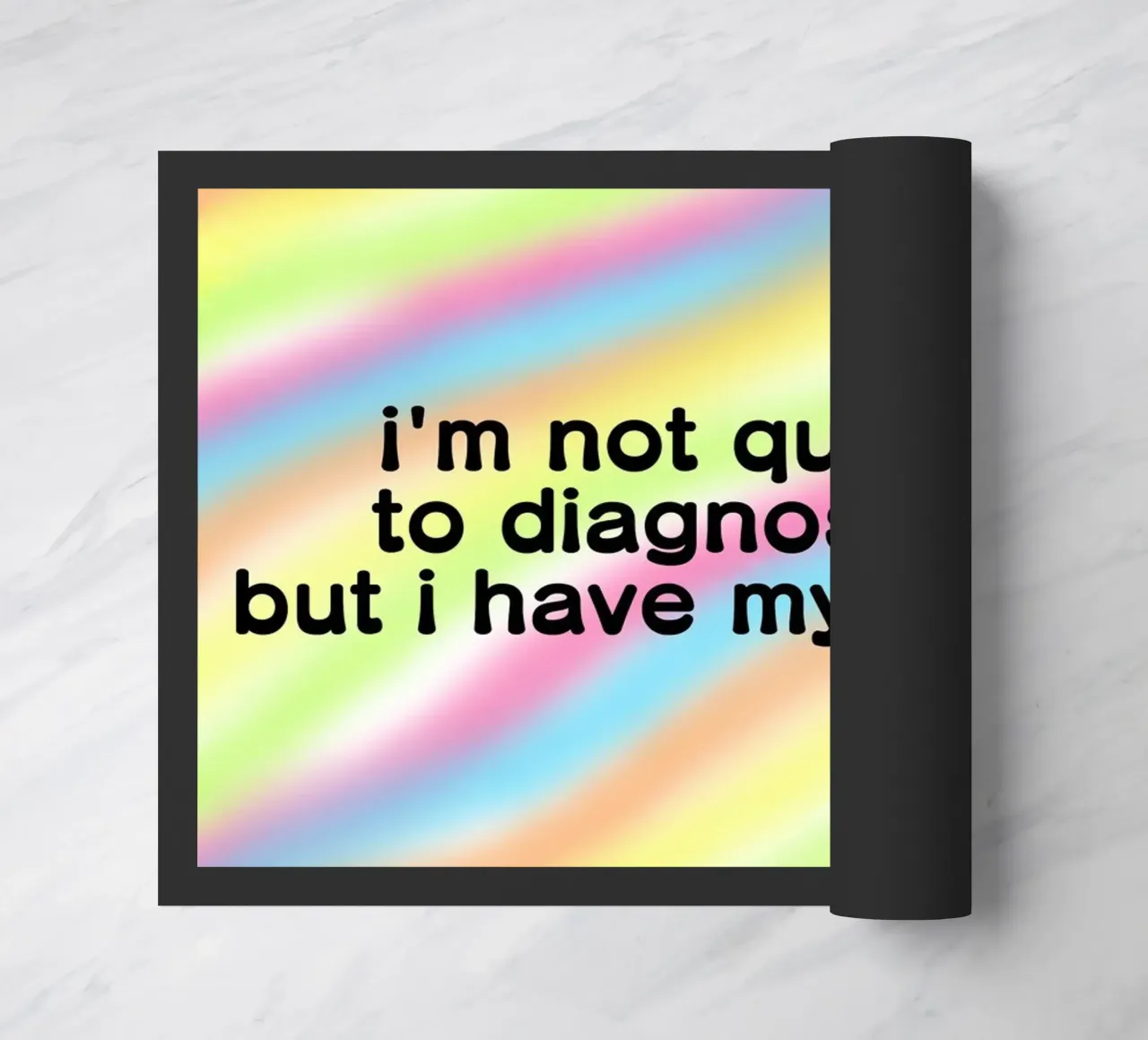 Theories colorful doormat by tausendunddrei