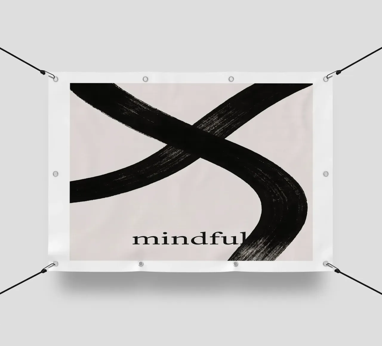 Mindful Flow - l'arte della consapevolezza telo in pvc da Kunst und Kontrast