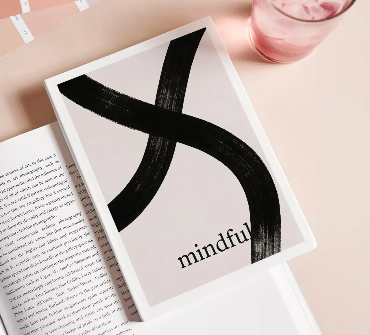 Mindful Flow - L'art de la pleine conscience carnet de notes de Kunst und Kontrast