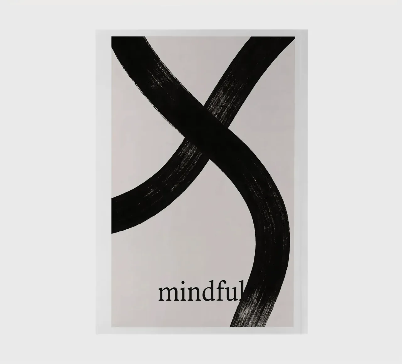 Mindful Flow - L'art de la pleine conscience carnet de notes de Kunst und Kontrast