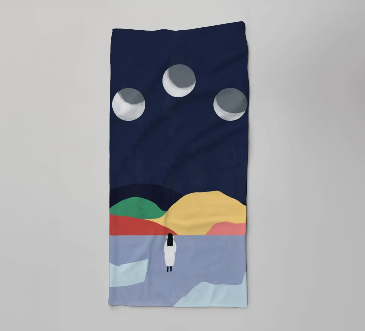 Parlare con le fasi lunari asciugamano da bagno da Little Dean