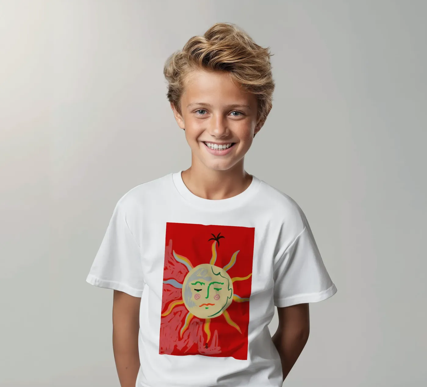Helios kinder t-shirt van Sandra Poliakov