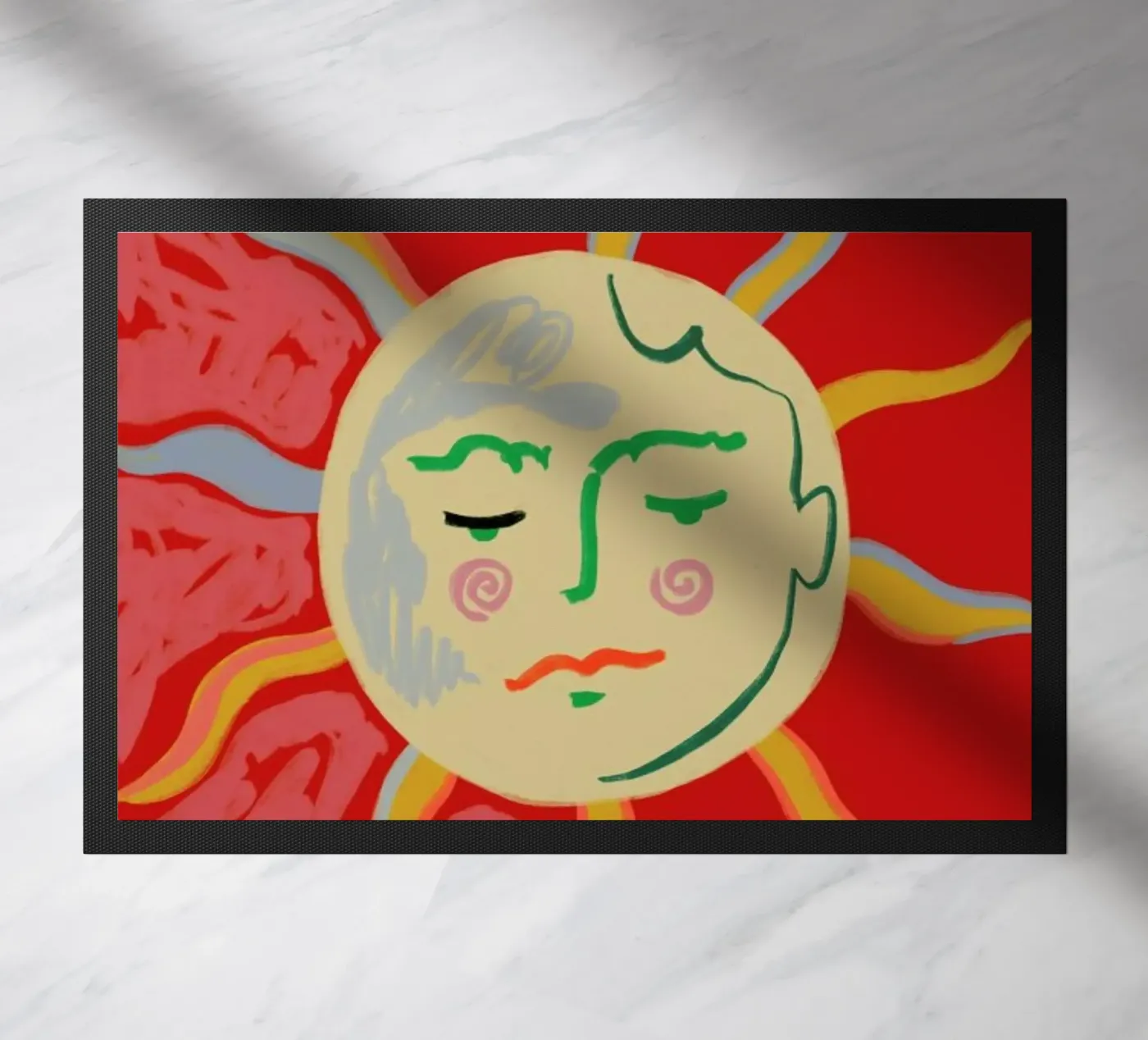 Helios doormat by Sandra Poliakov