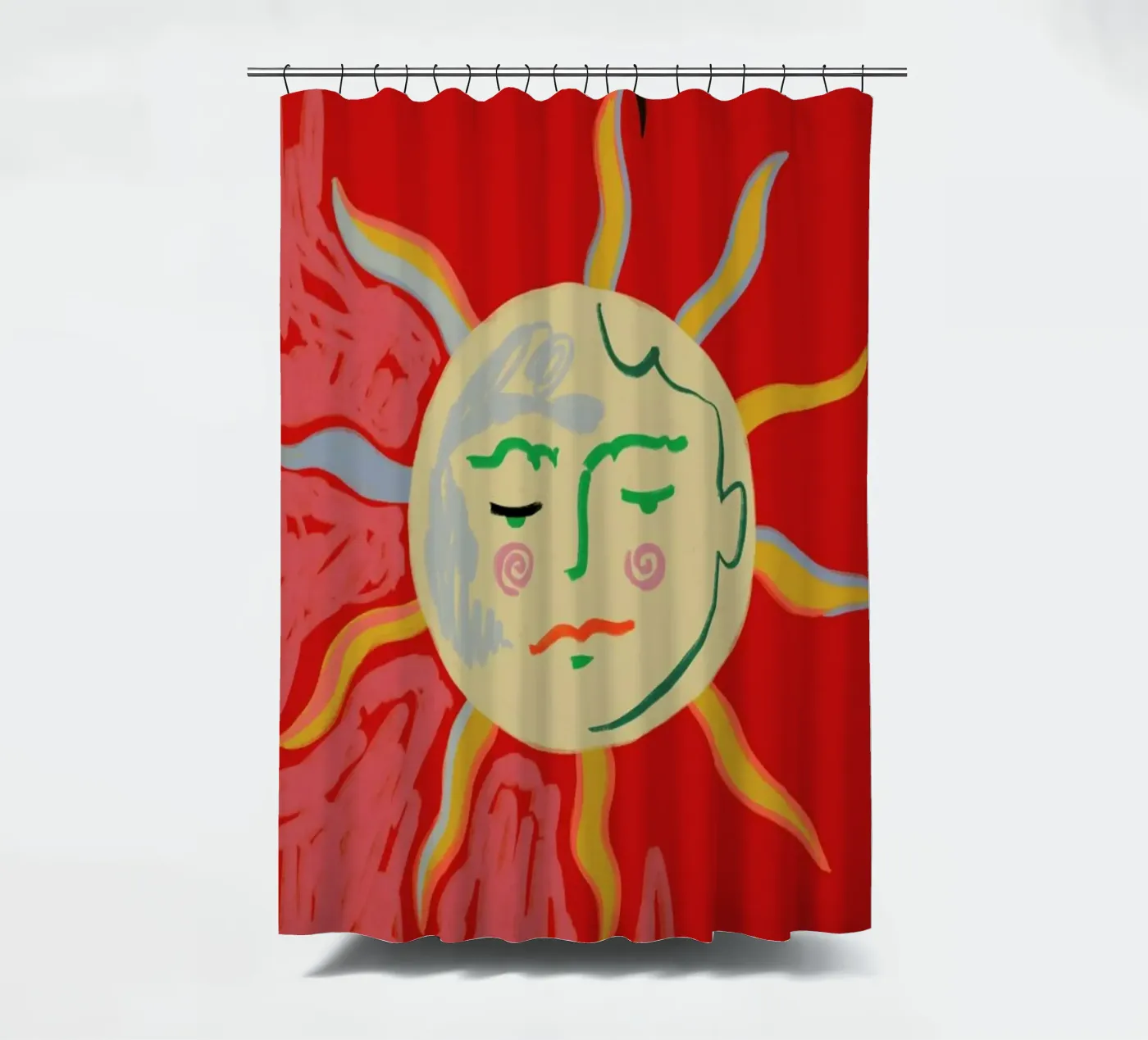Helios douchegordijn van Sandra Poliakov