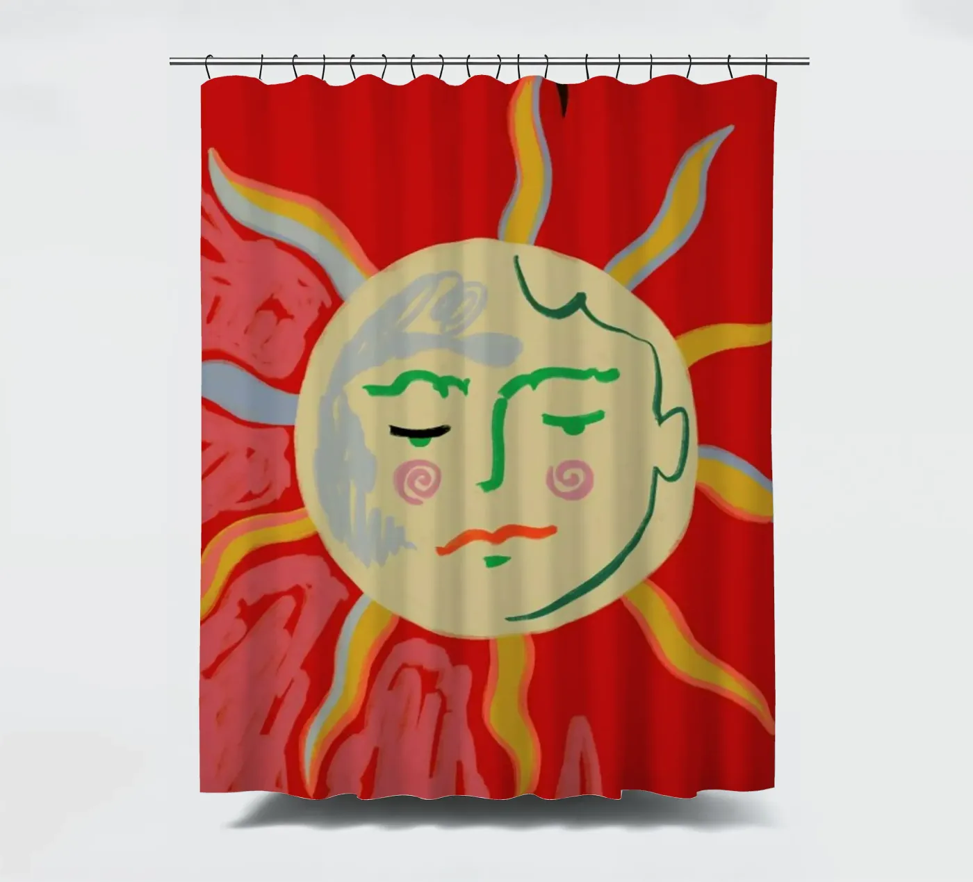 Helios douchegordijn van Sandra Poliakov