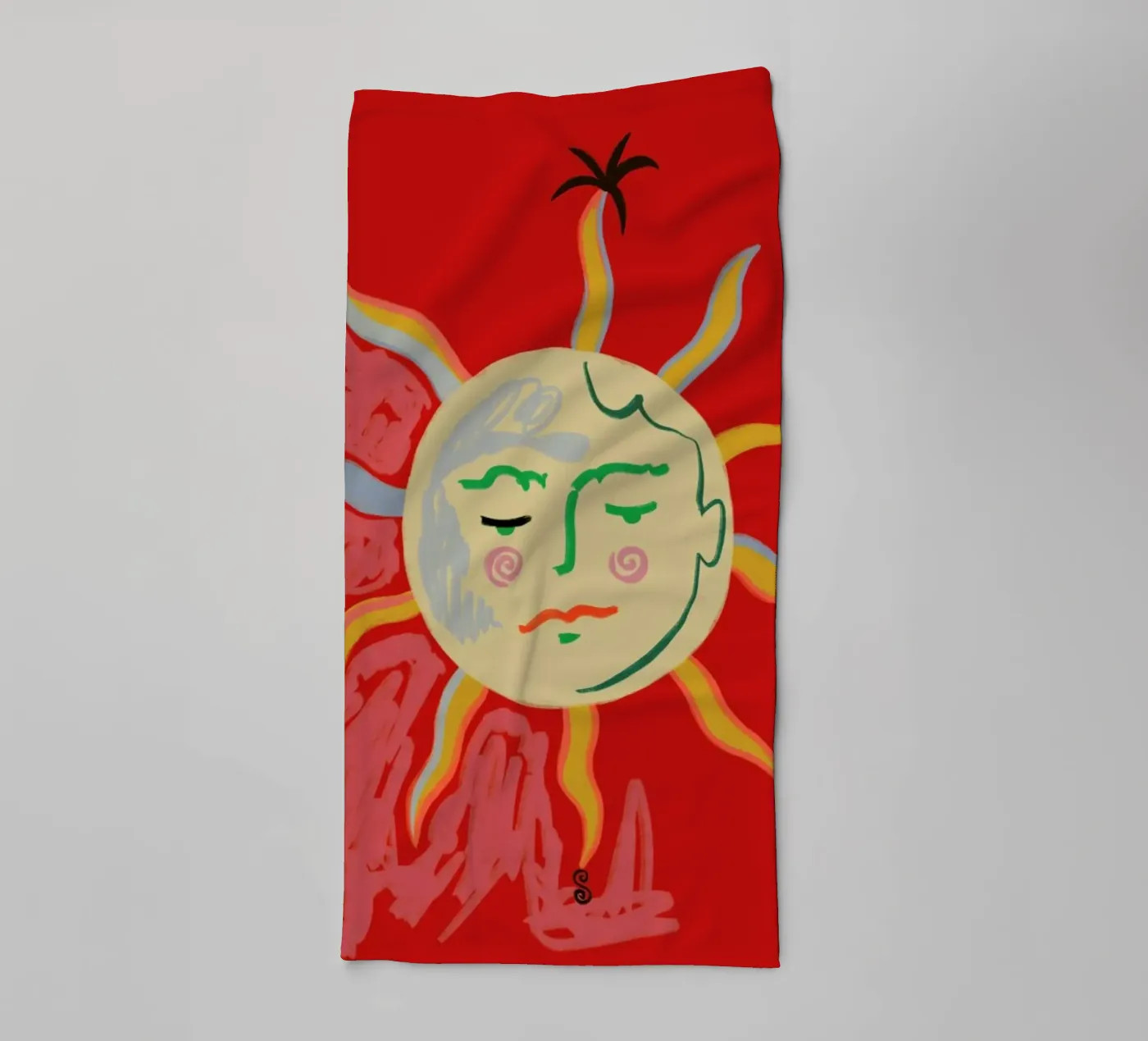 Helios badhanddoek van Sandra Poliakov