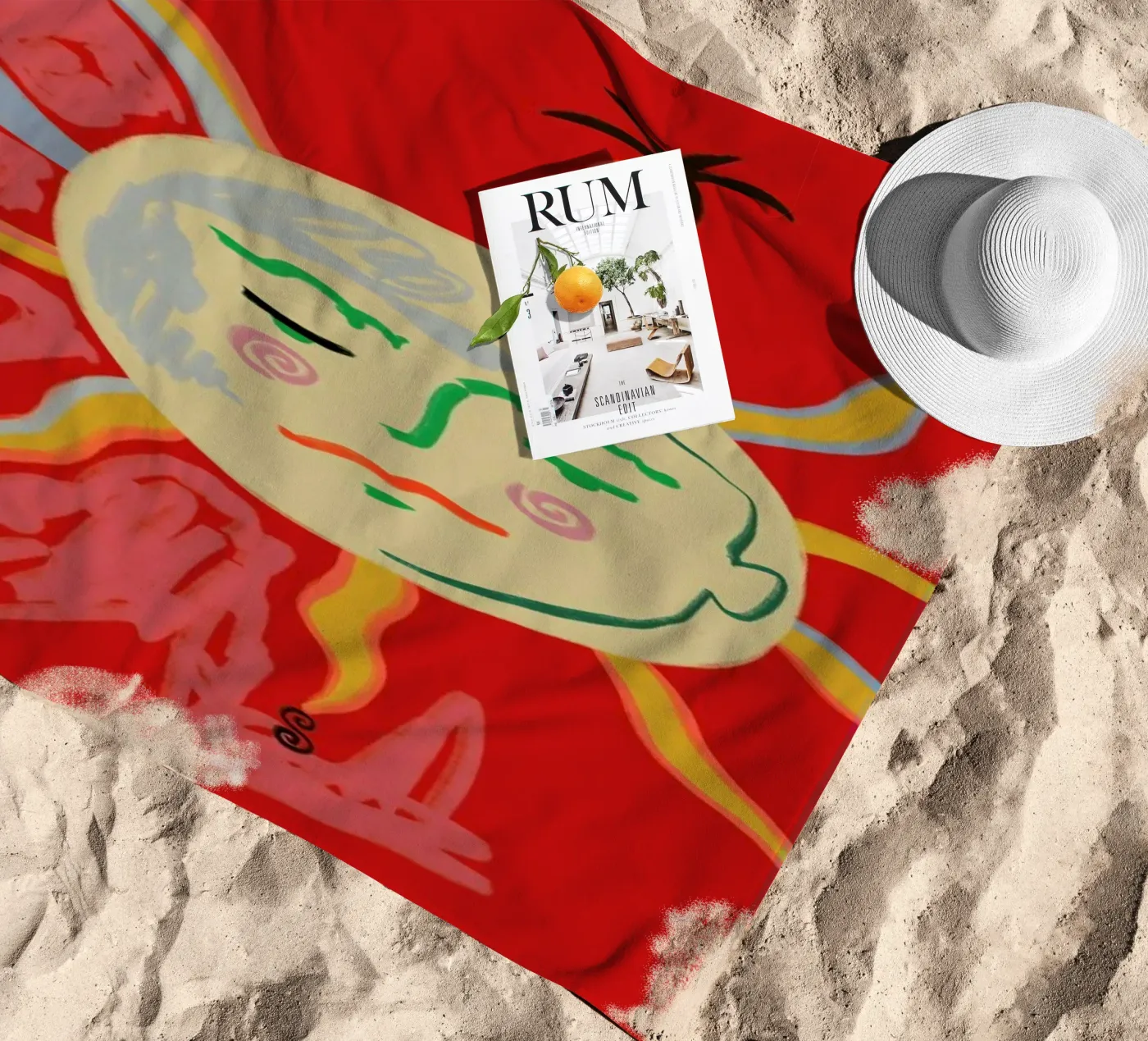 Helios strandhanddoek van Sandra Poliakov