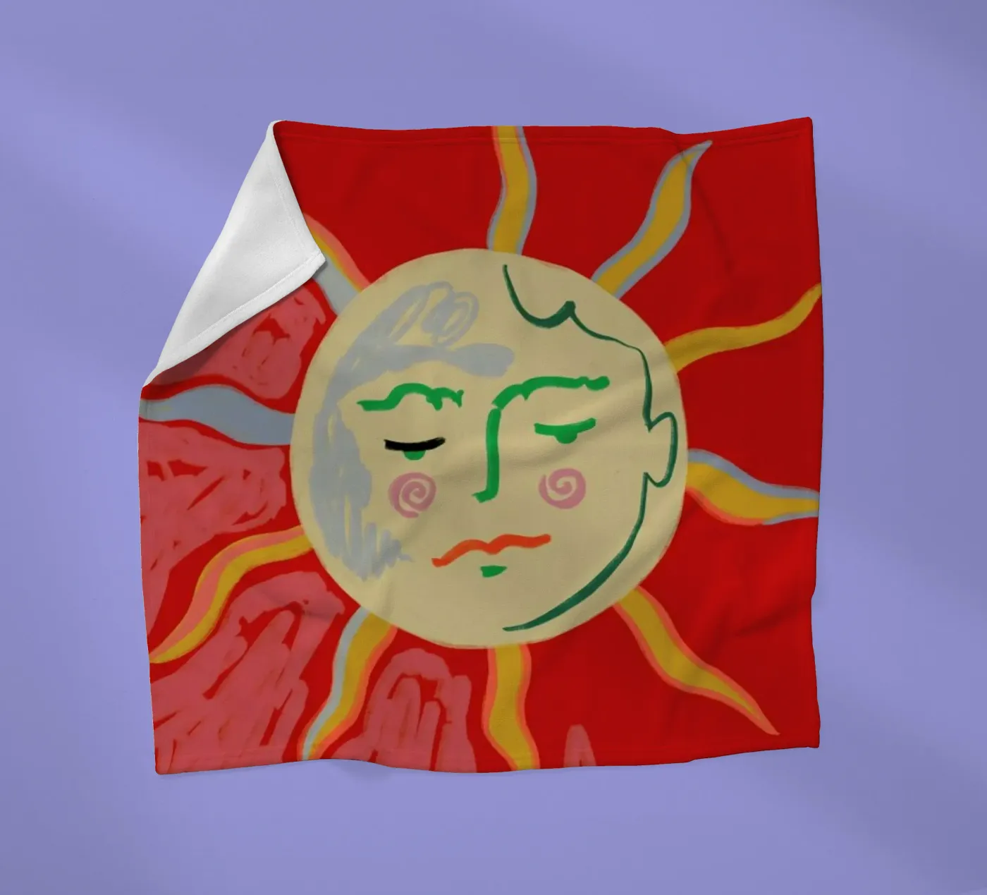 Helios fleecedeken van Sandra Poliakov