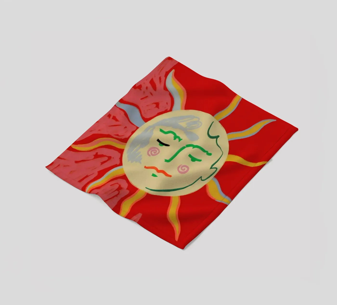 Helios fleecedeken van Sandra Poliakov