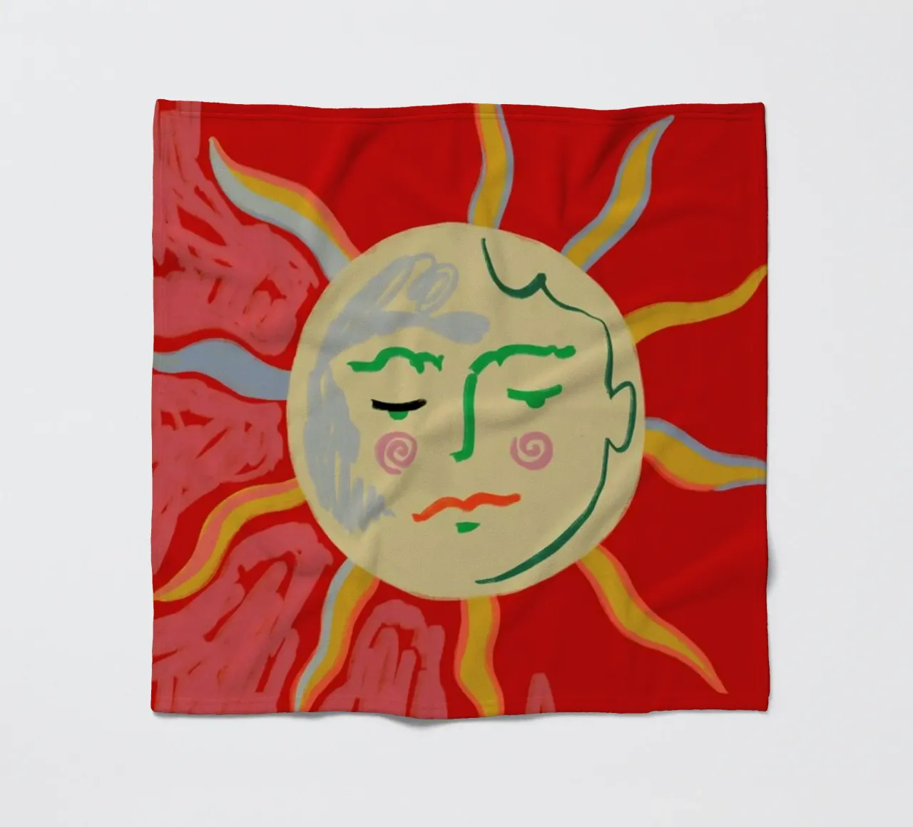 Helios fleecedeken van Sandra Poliakov