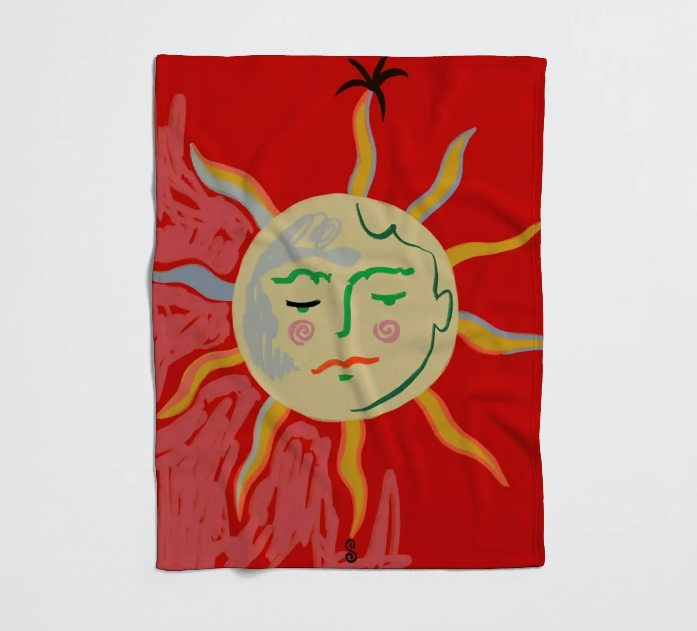 Helios fleecedeken van Sandra Poliakov