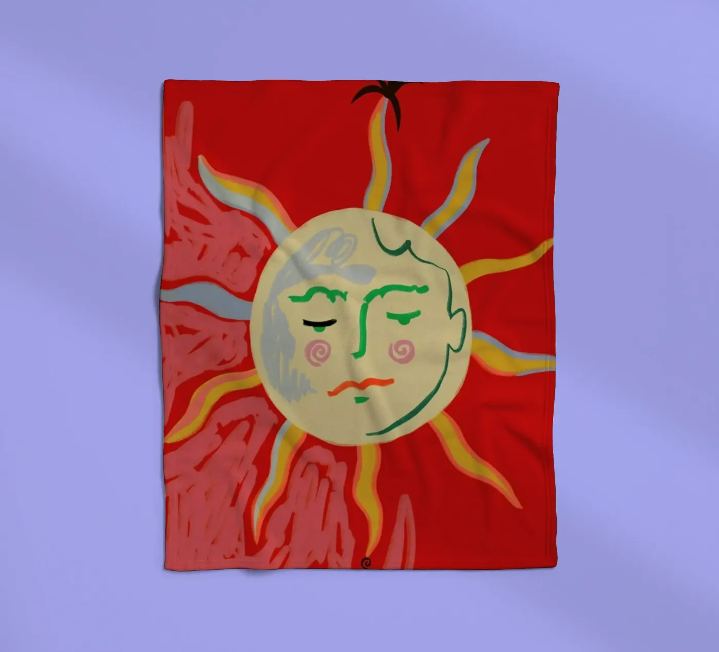 Helios fleecedeken van Sandra Poliakov
