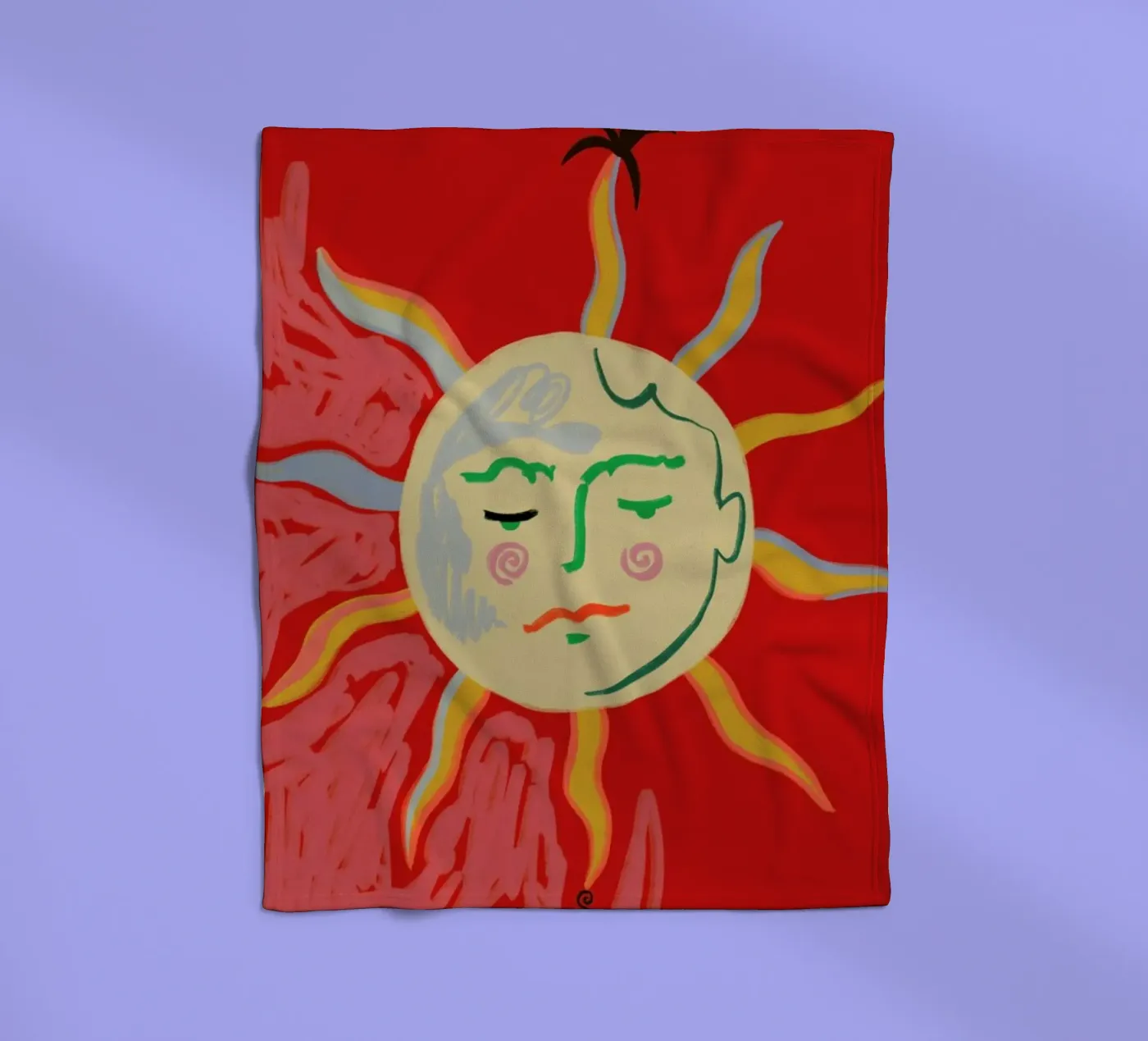 Helios fleecedeken van Sandra Poliakov