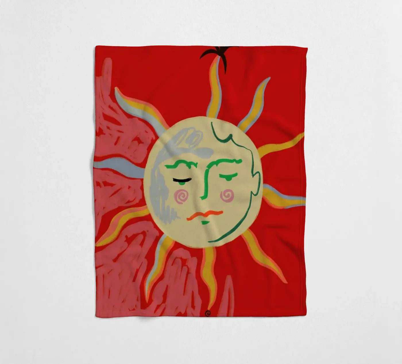 Helios fleecedeken van Sandra Poliakov