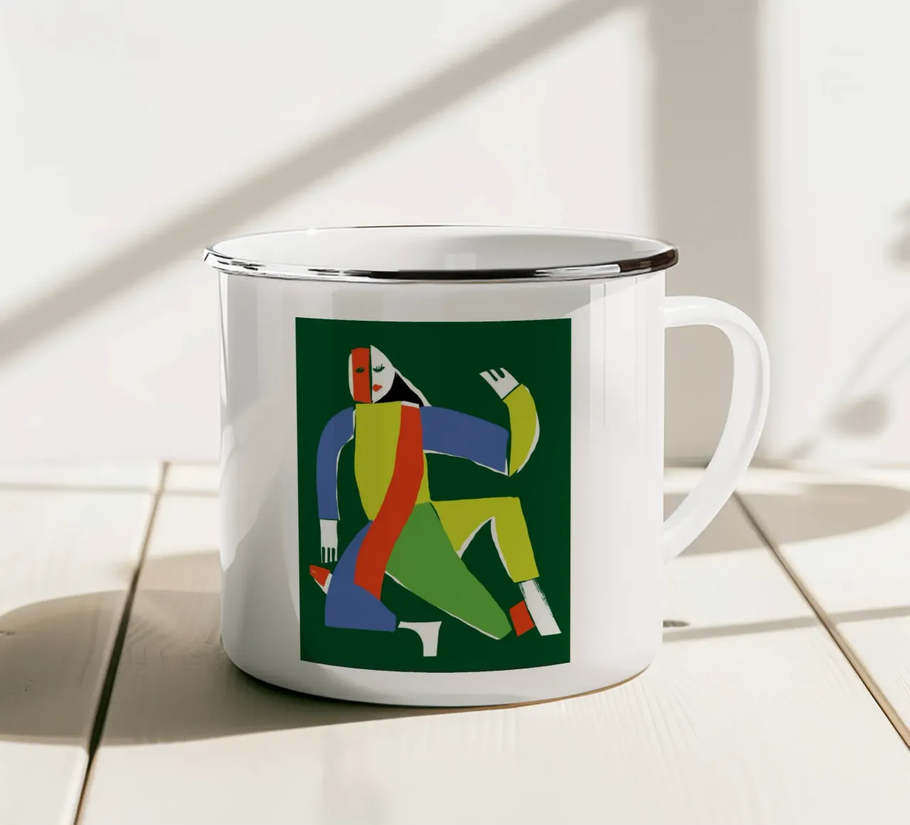 L'interprete tazza in smalto da Little Dean