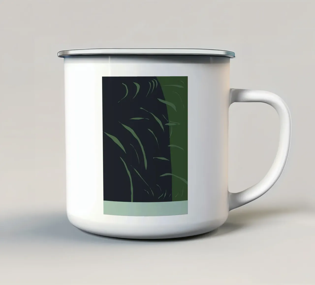 Verde moderno tazza in smalto da Little Dean