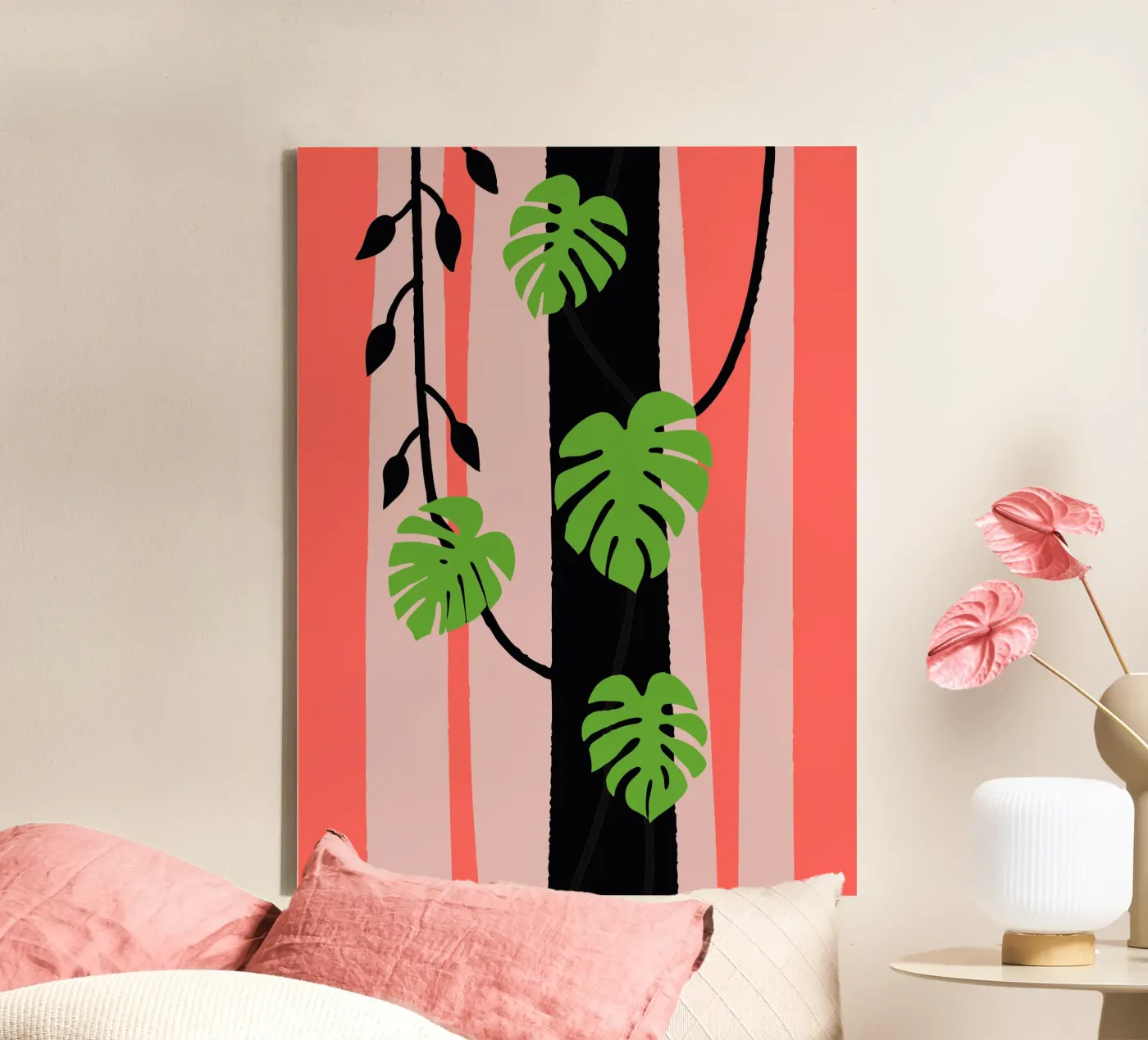Monstera canvas van TRENDY POSTER SHOP