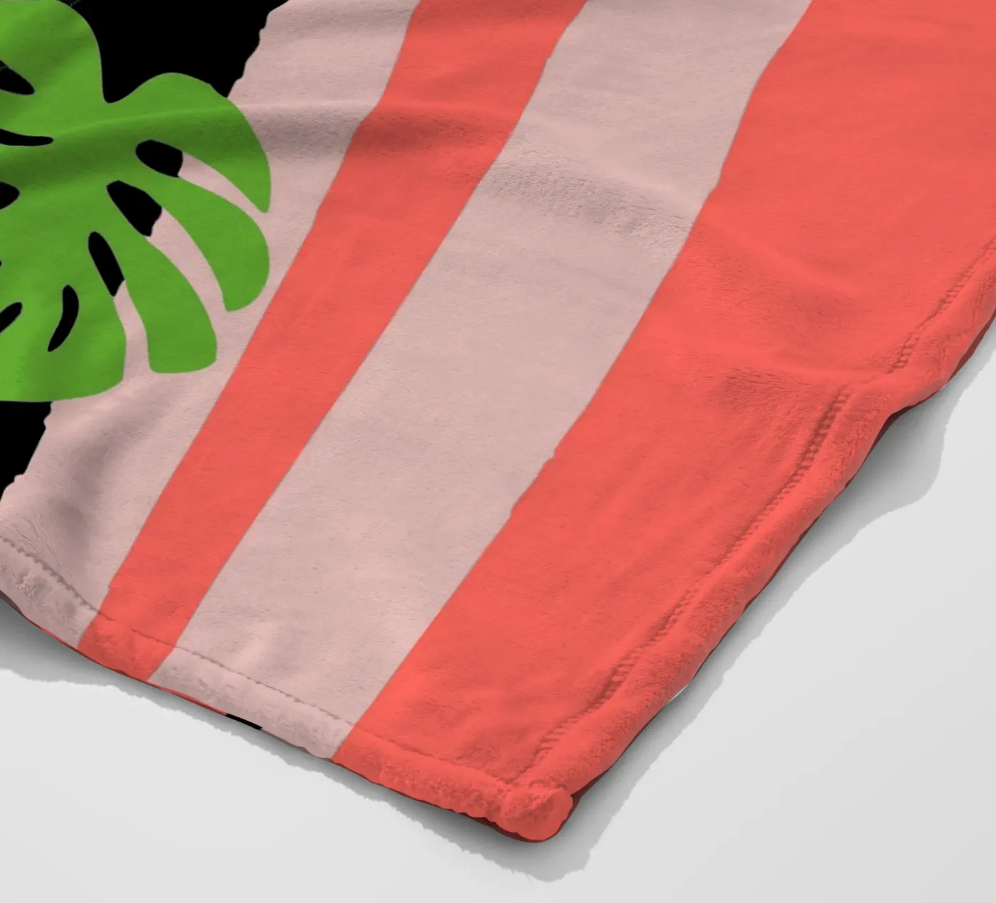 Monstera Fleecedecke von TRENDY POSTER SHOP