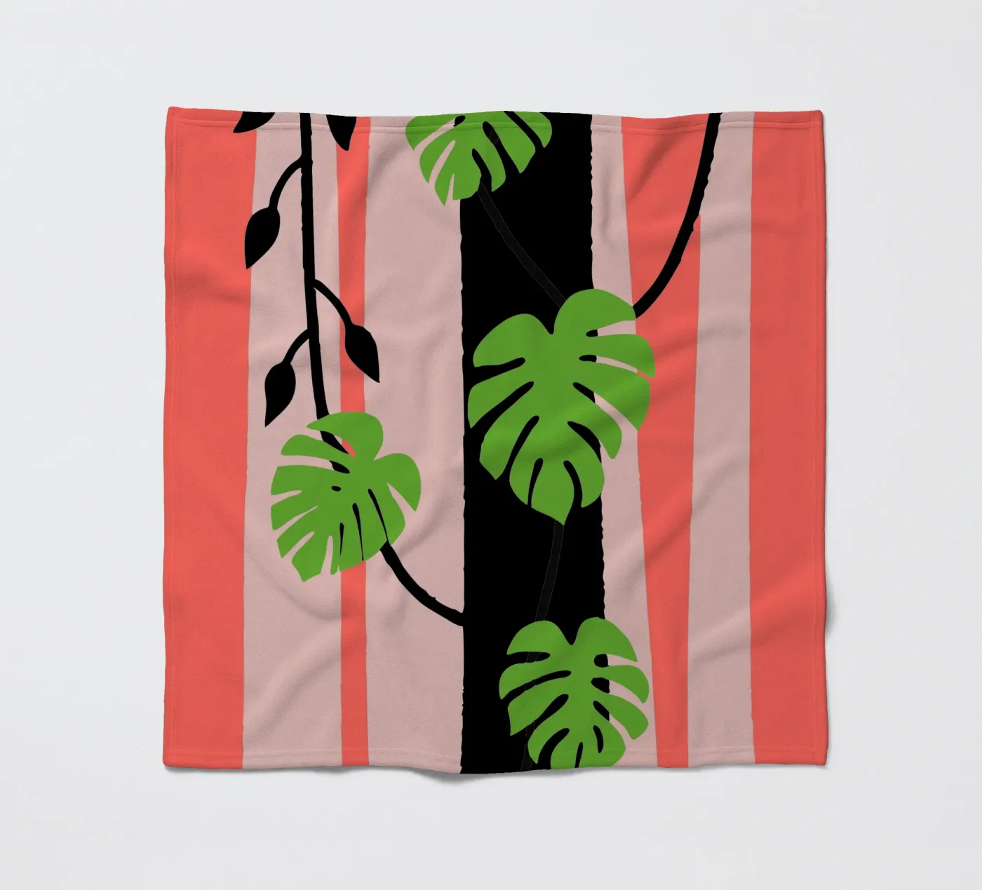 Monstera Fleecedecke von TRENDY POSTER SHOP