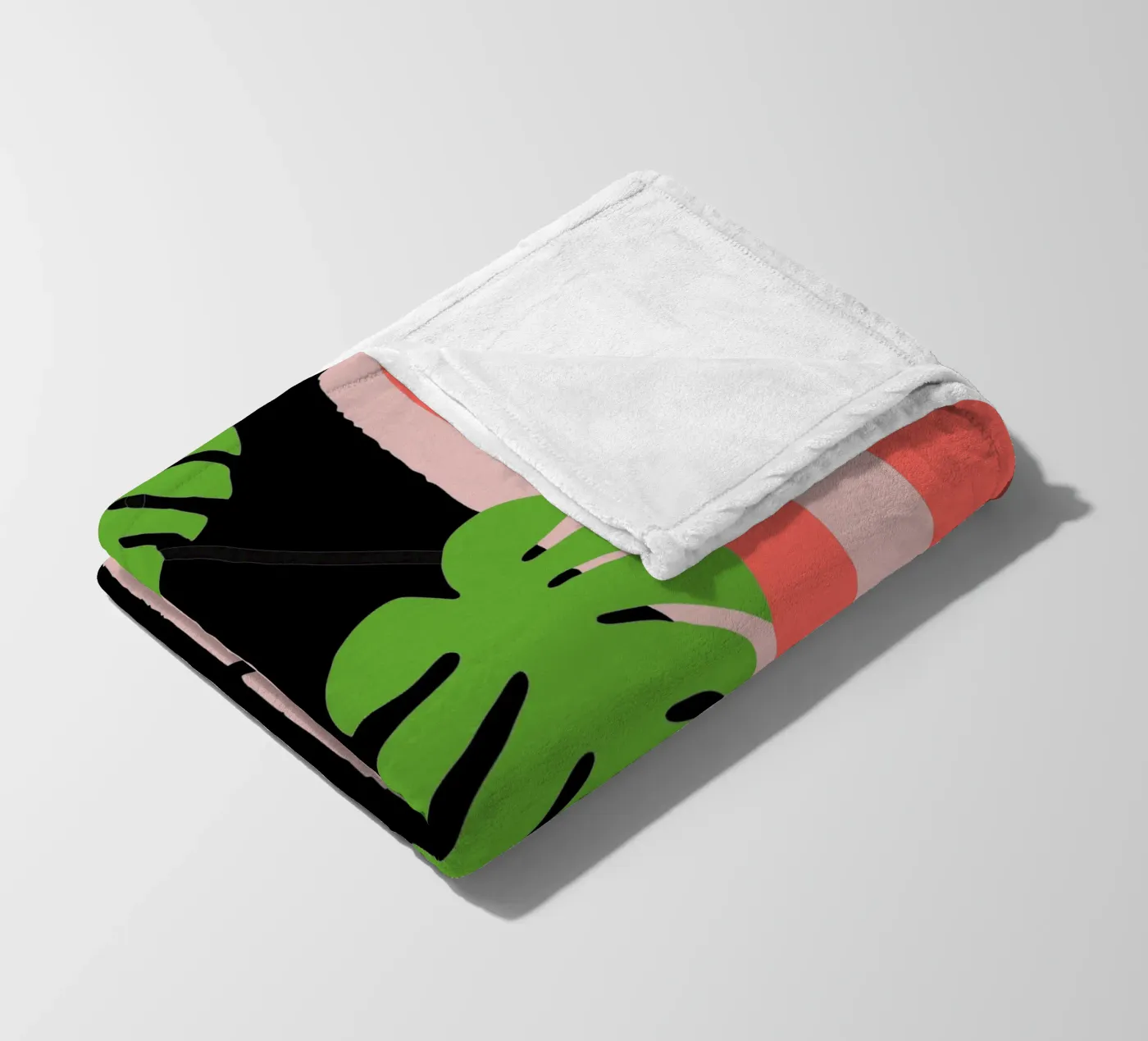 Monstera Fleecedecke von TRENDY POSTER SHOP