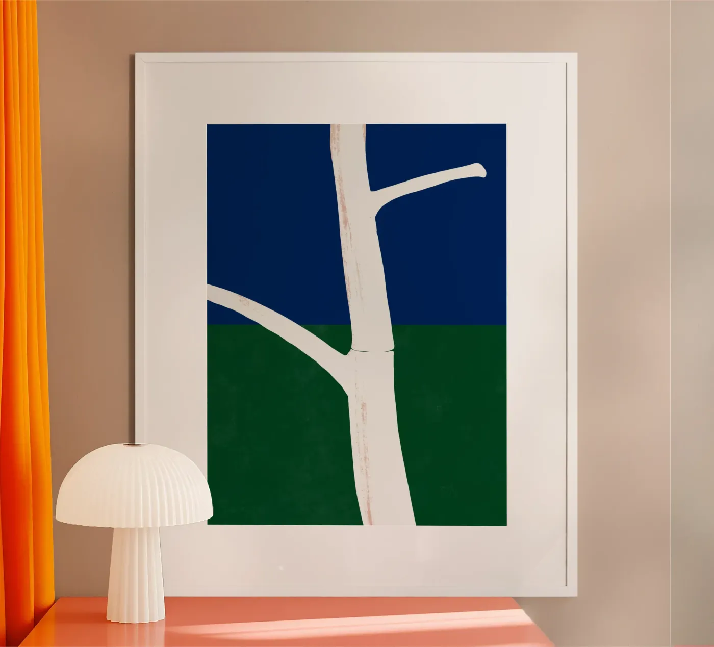 Witte schors poster van Little Dean