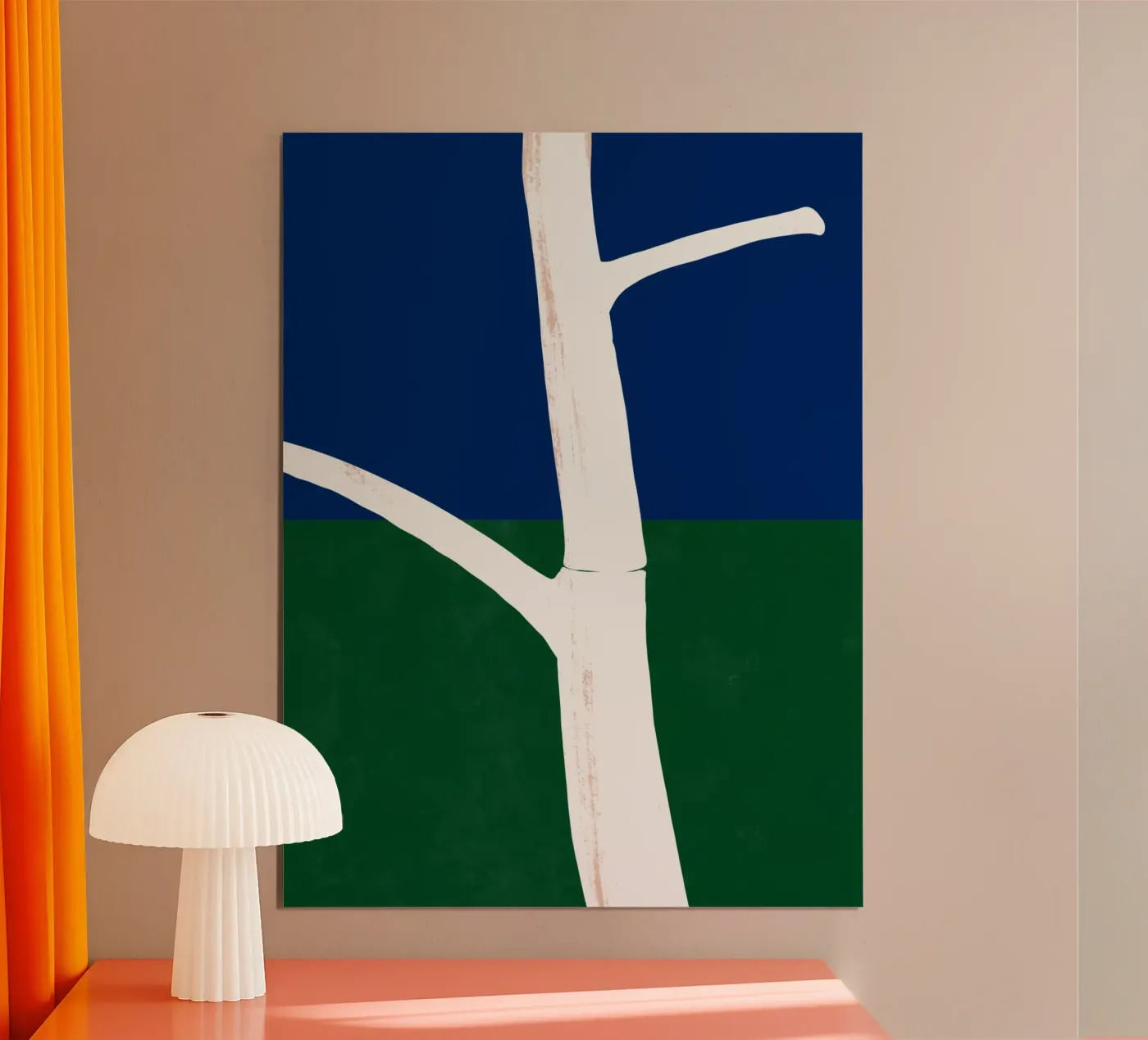 Witte schors poster van Little Dean