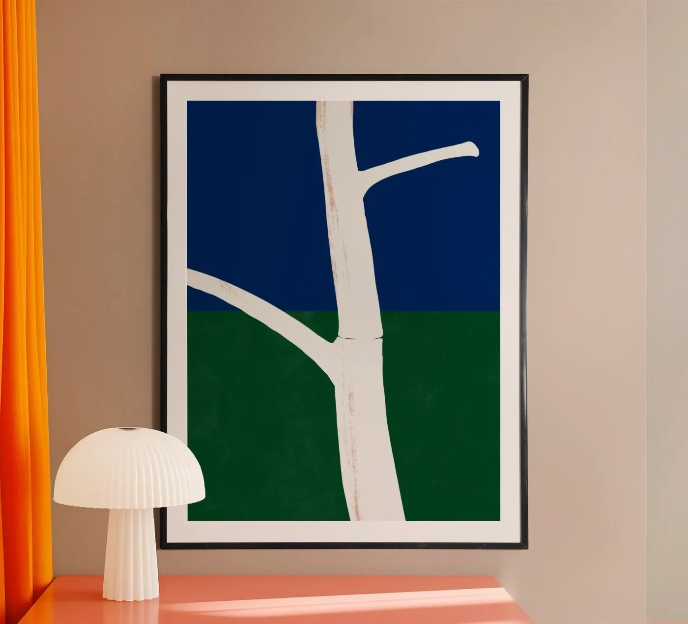 Witte schors poster van Little Dean