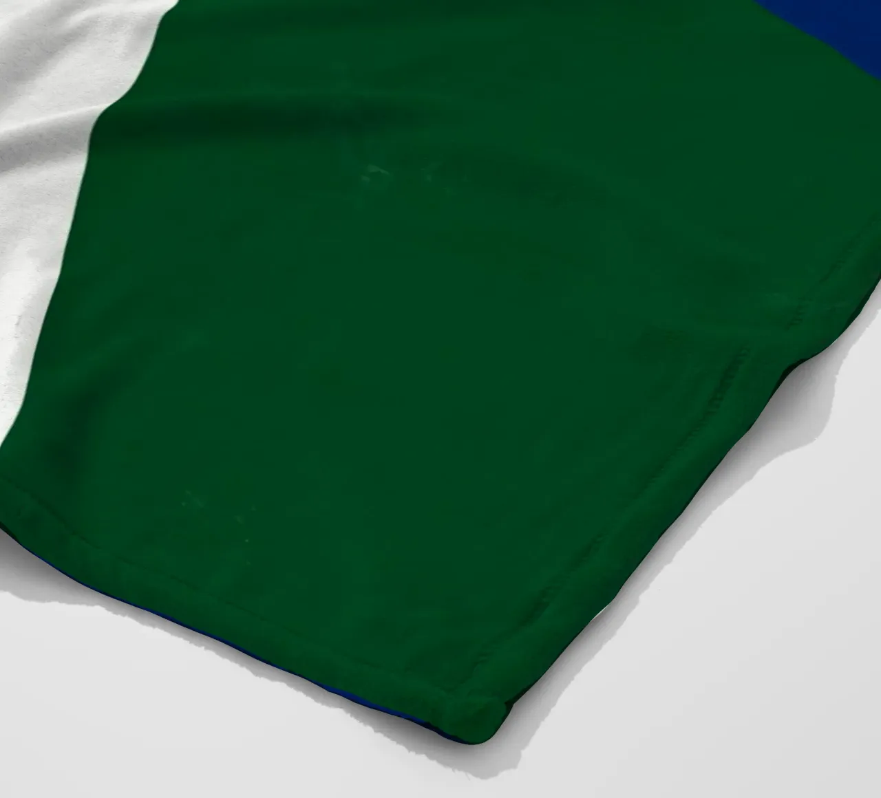 White bark fleece blanket by Little Dean