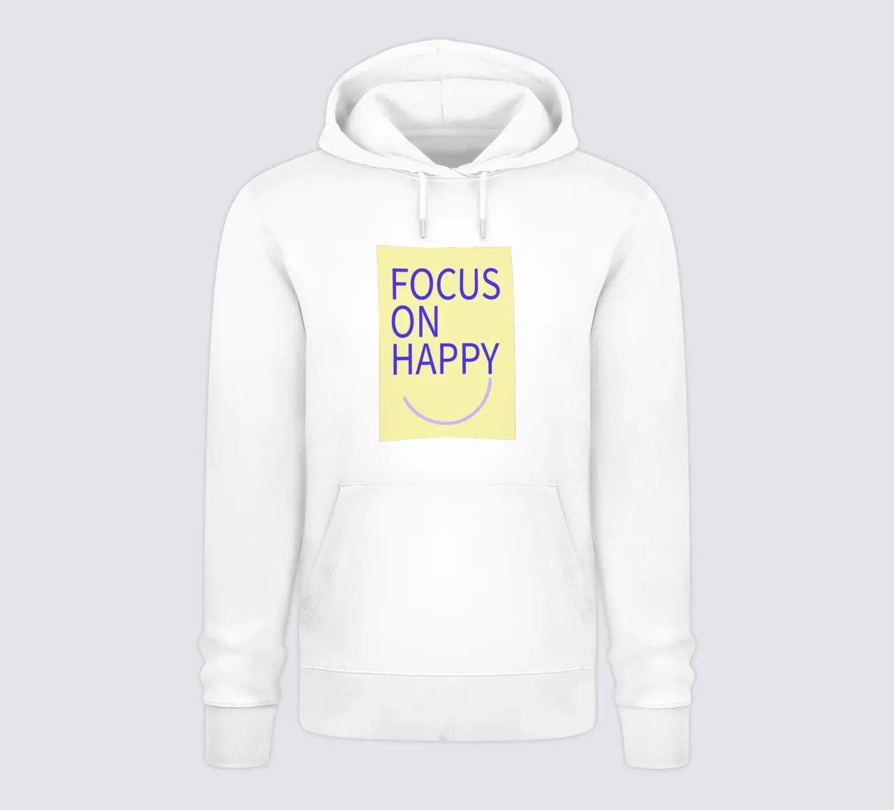 FOCUS ON HAPPY. felpa con cappuccio da FRICKE DESIGN