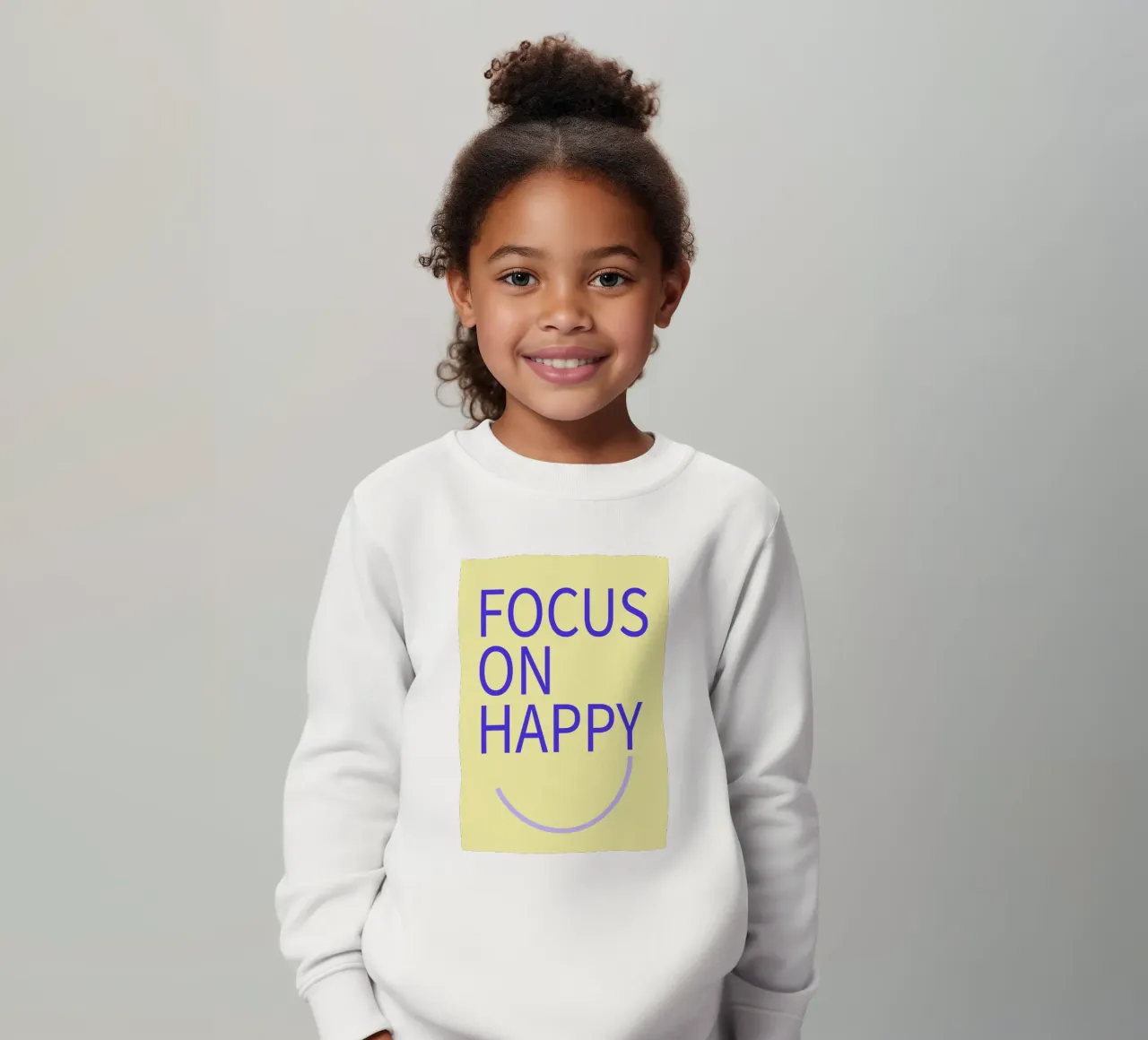 FOCUS ON HAPPY. felpa bambino da FRICKE DESIGN