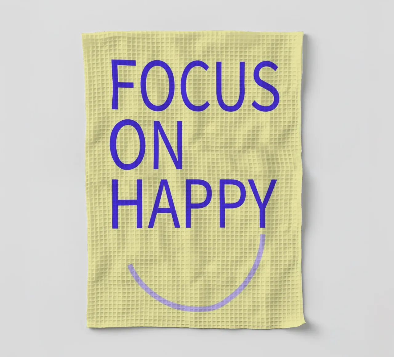 FOCUS ON HAPPY. canovaccio da cucina da FRICKE DESIGN
