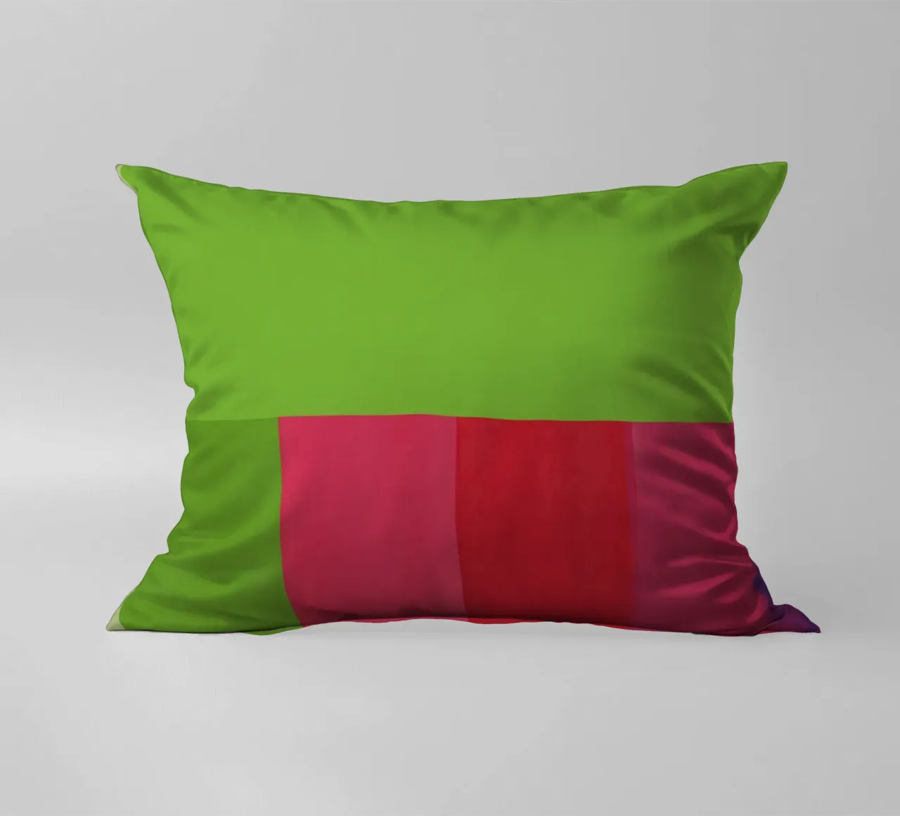 Verde e rosso di colore opposto cuscino da Little Dean