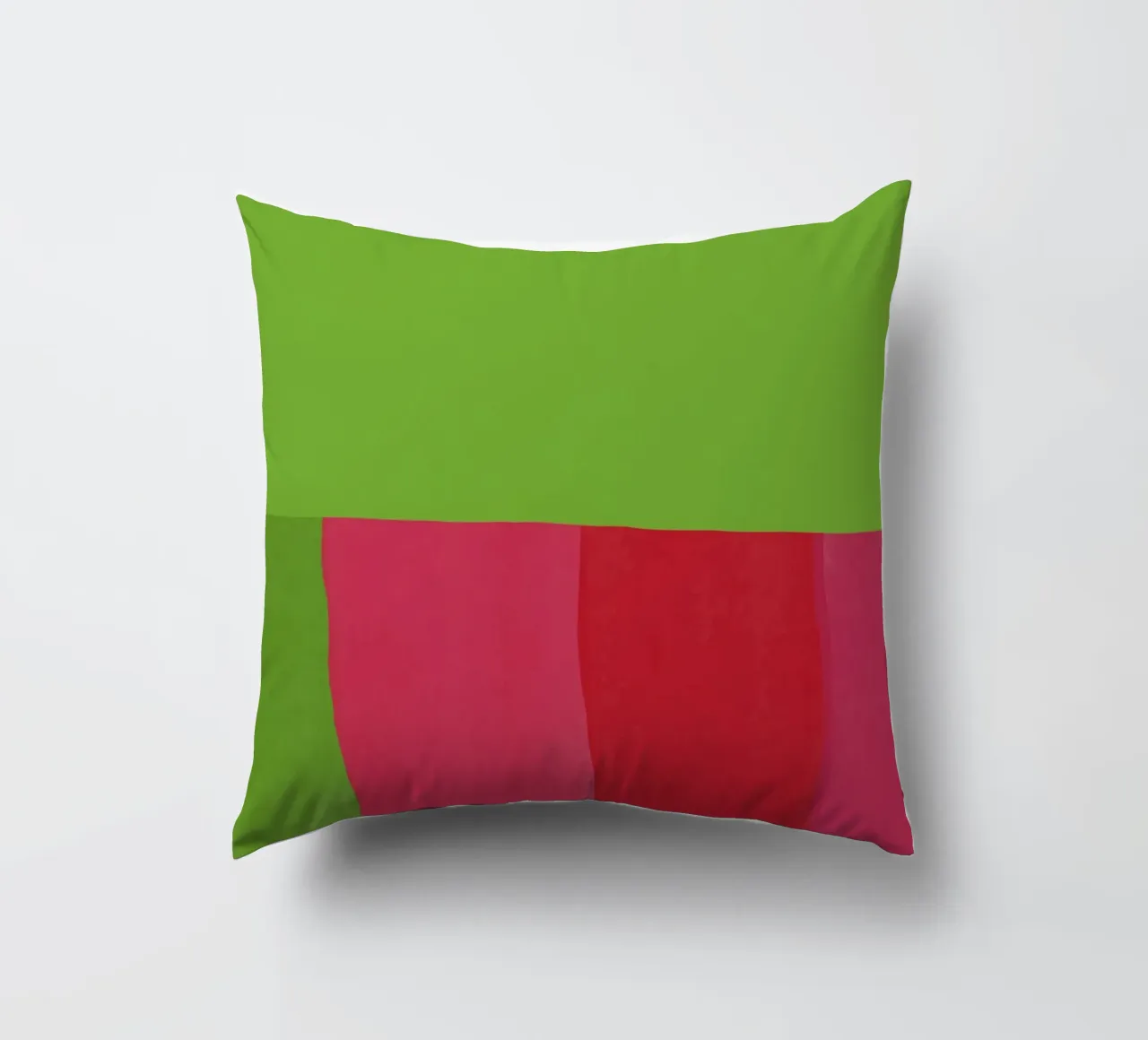 Verde e rosso di colore opposto cuscino da Little Dean