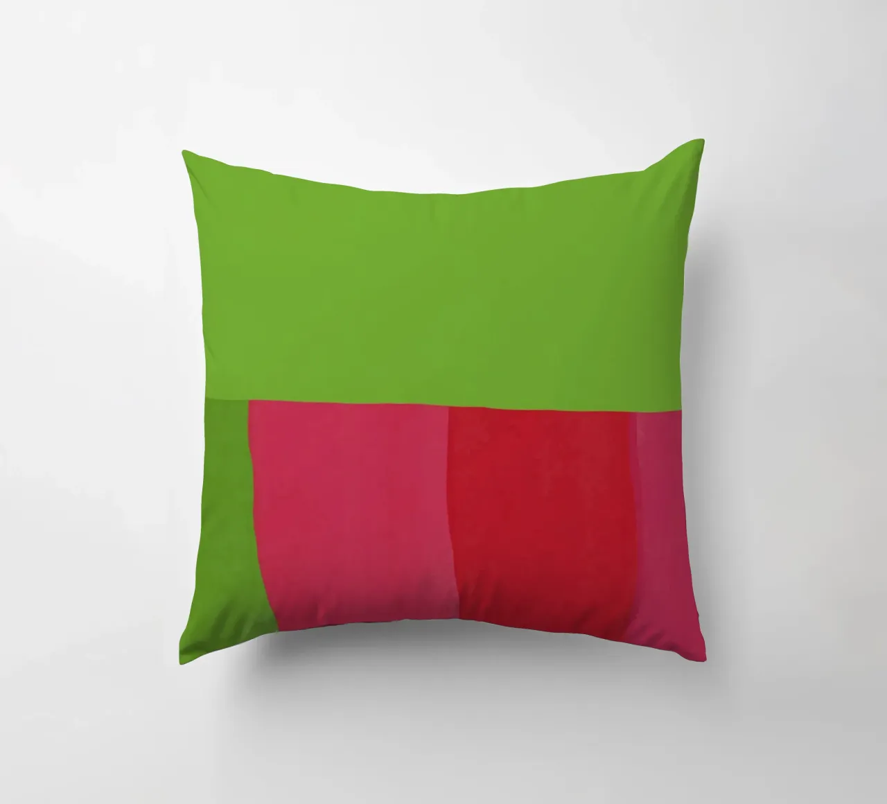 Verde e rosso di colore opposto cuscino da Little Dean