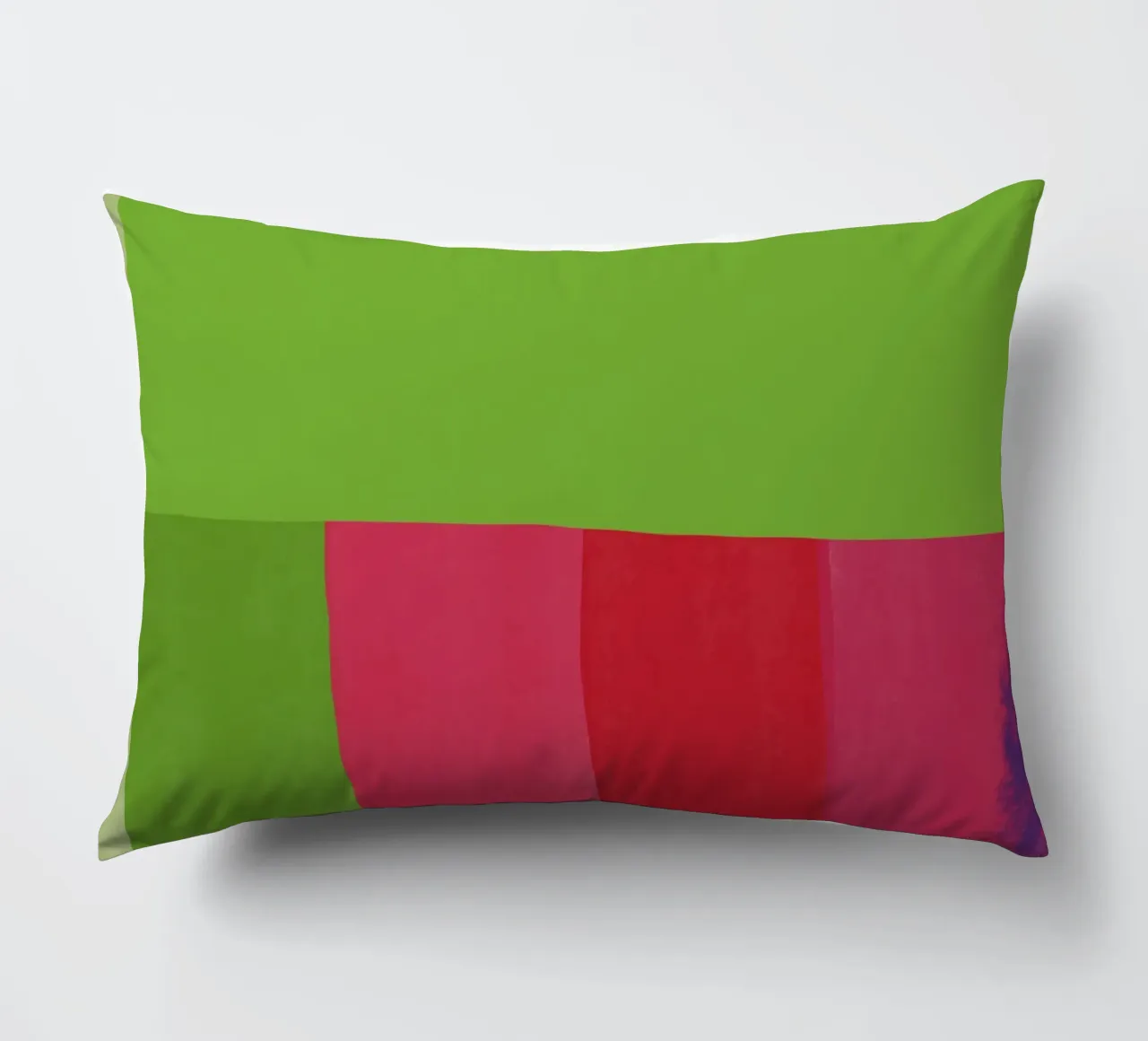 Verde e rosso di colore opposto cuscino da Little Dean