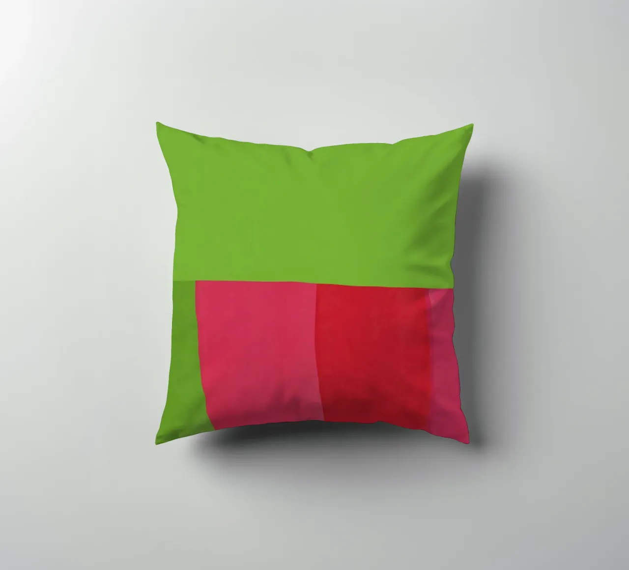 Verde e rosso di colore opposto cuscino da Little Dean