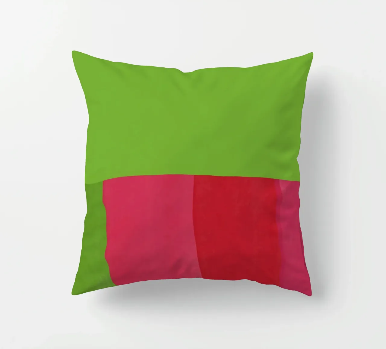 Verde e rosso di colore opposto cuscino da Little Dean